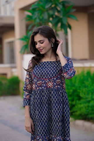 Handblock Printed cotton one piece