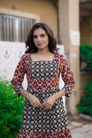 Handblock Printed cotton one piece
