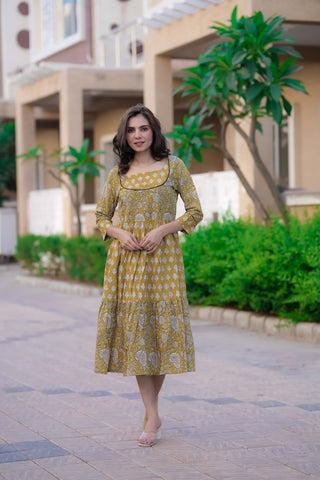 Handblock Printed cotton one piece