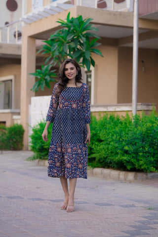Handblock Printed cotton one piece