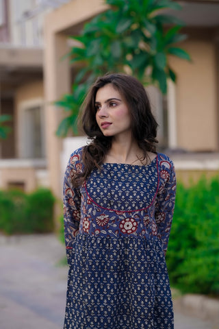 Handblock Printed cotton one piece