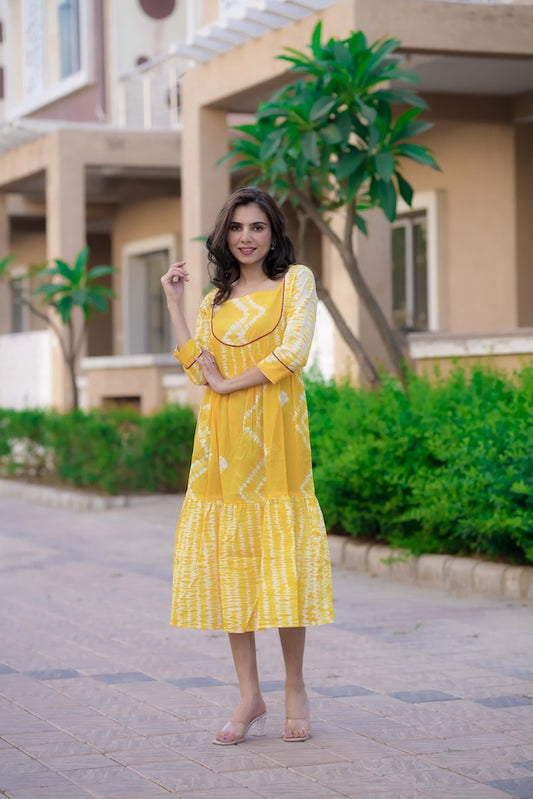 Handblock Printed cotton one piece