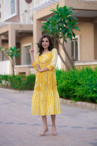 Handblock Printed cotton one piece