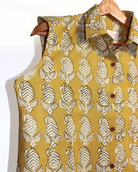 Ethnic Print Dress Shirt