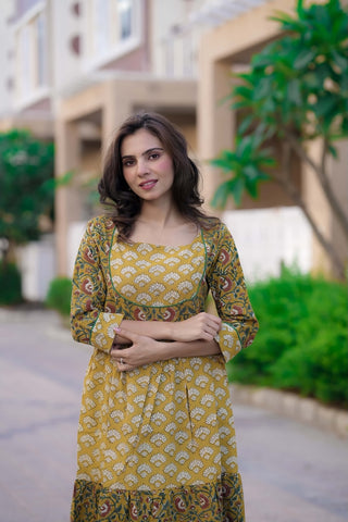 Handblock Printed cotton one piece