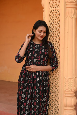 Hand Block Printed One  Piece Dress