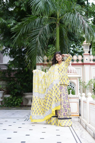 Couple Matching Kurta and Lehenga