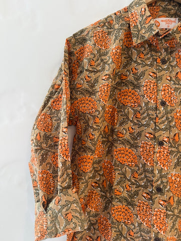 Floral Print full Sleeve Cotton Shirt for Men