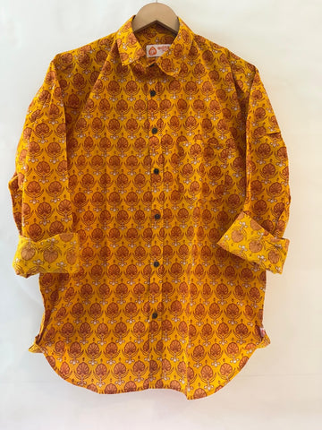 Floral Print full Sleeve Cotton Shirt for Men - Festive Edit