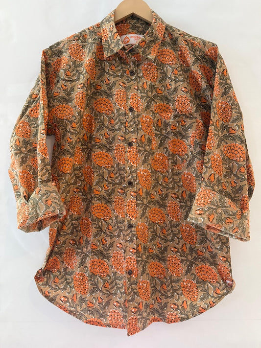 Floral Print full Sleeve Cotton Shirt for Men