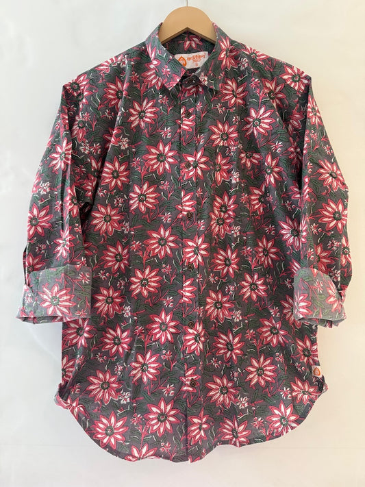 Floral Print full Sleeve Cotton Shirt for Men - Festive Edit