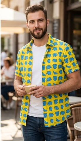 Kartikeya Jaipur Ganesha Festive Puja Shirt - Limited Edition