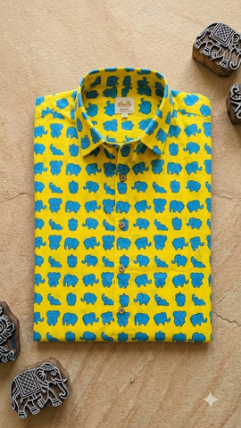 Kartikeya Jaipur Ganesha Festive Puja Shirt - Limited Edition