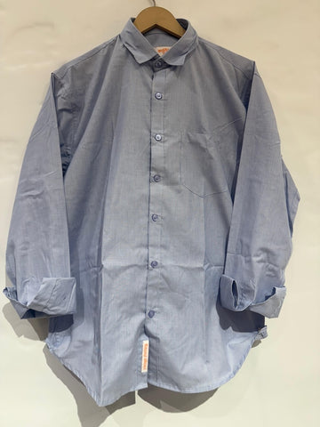 Classic Blue Giza Premium Cotton Shirt for Men