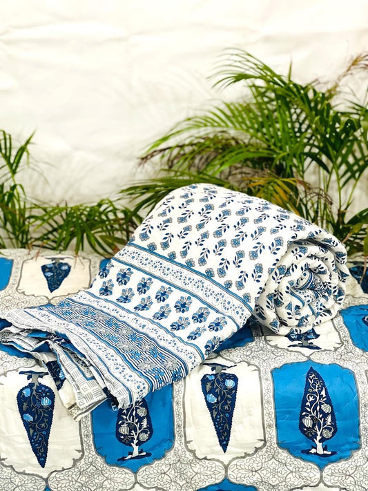 Hand Block Printed Jaipuri Quilts