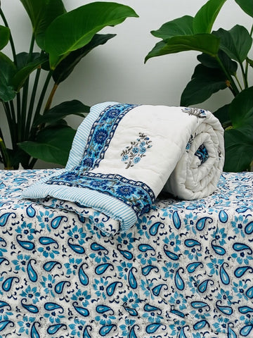 Hand Block Printed Jaipuri Quilts
