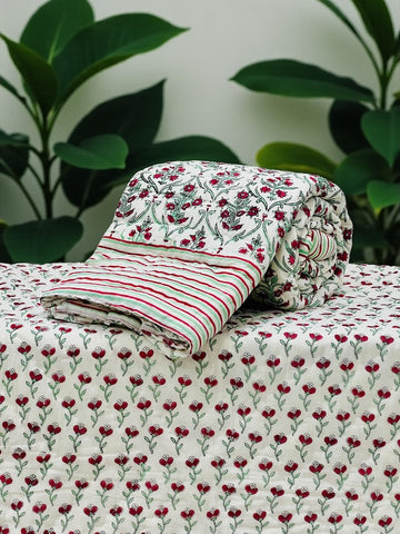 Hand Block Printed Jaipuri Quilts