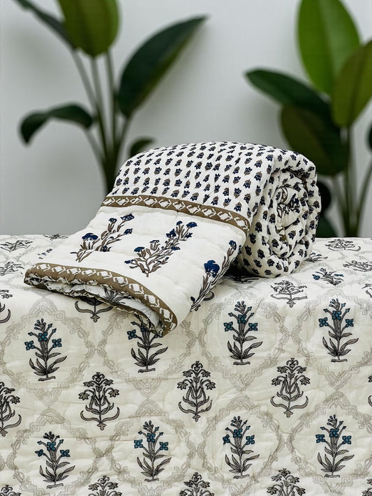 Hand Block Printed Jaipuri Quilts