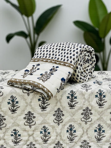Hand Block Printed Jaipuri Quilts