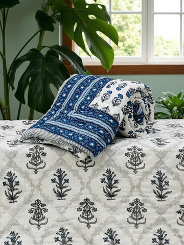 Hand Block Printed Jaipuri Quilts