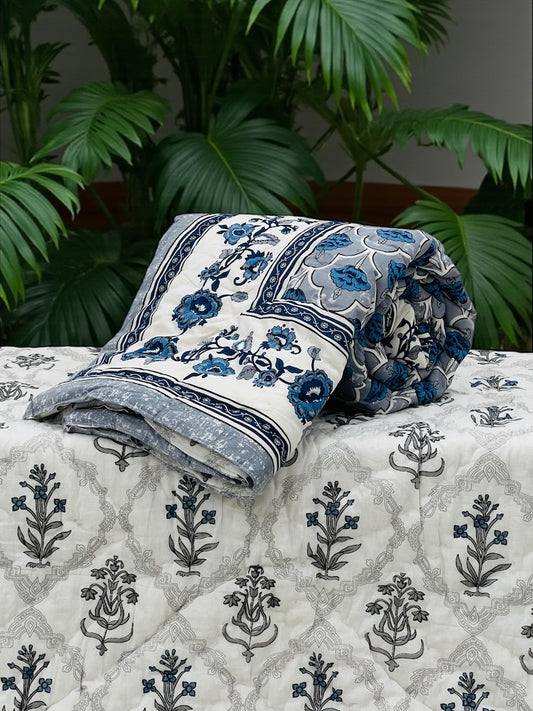 Hand Block Printed Jaipuri Quilts