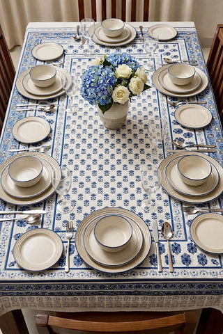 Jaipuri Printed Premium Dinning Table Cover For 6 Seater