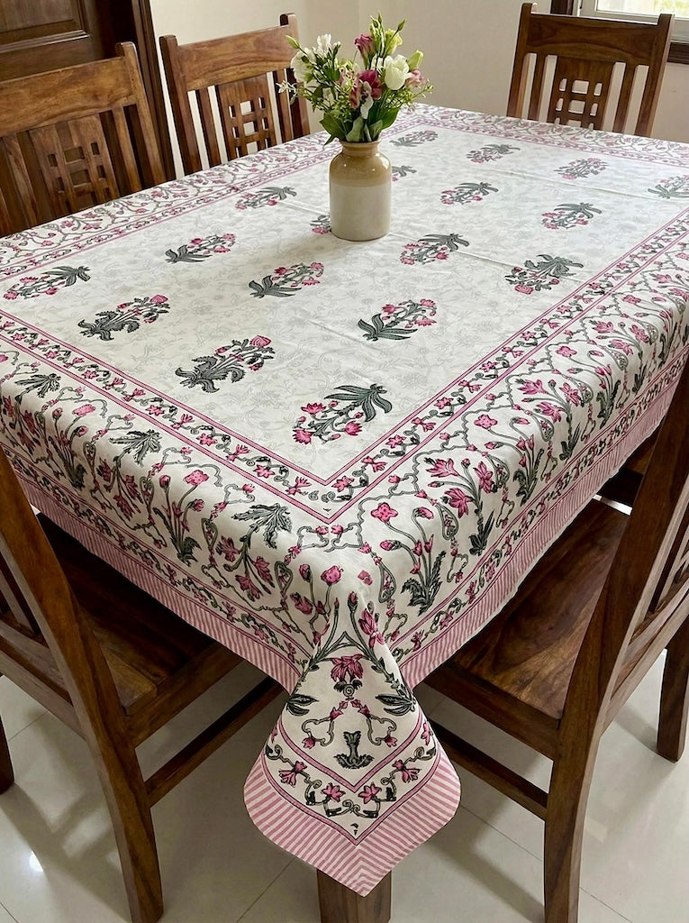 Jaipuri Printed Premium Dinning Table Cover For 6 Seater
