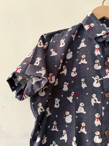 Quirky Print Cotton Classy Shirt For Boys