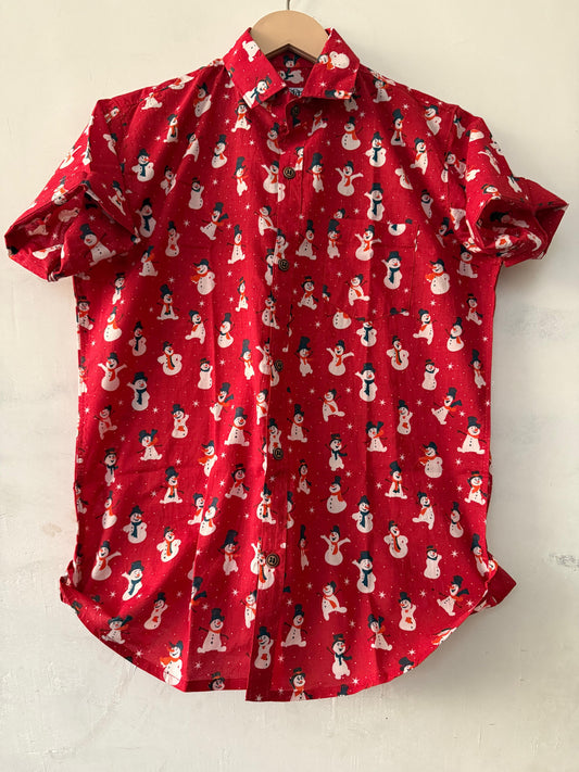 Quirky Print Cotton Classy Shirt For Boys