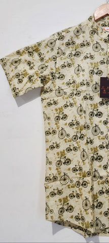 Kartikeya Jaipur Block Printed Bicycle Shirt