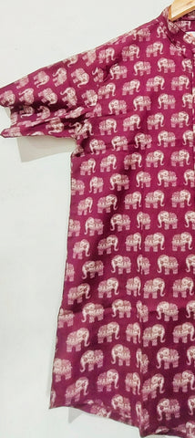 Kartikeya Jaipur  Elephant Print Cotton Shirt For Mens