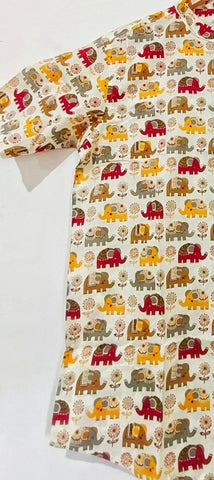 Kartikeya Jaipur Elephant Print Cotton Shirt For Mens