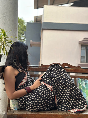 Handcrafted Cotton Printed Sarees X Seepp Taneja