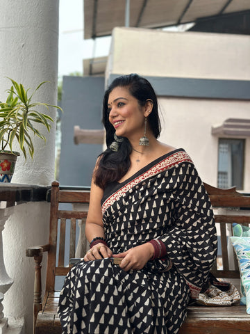 Handcrafted Cotton Printed Sarees X Seepp Taneja
