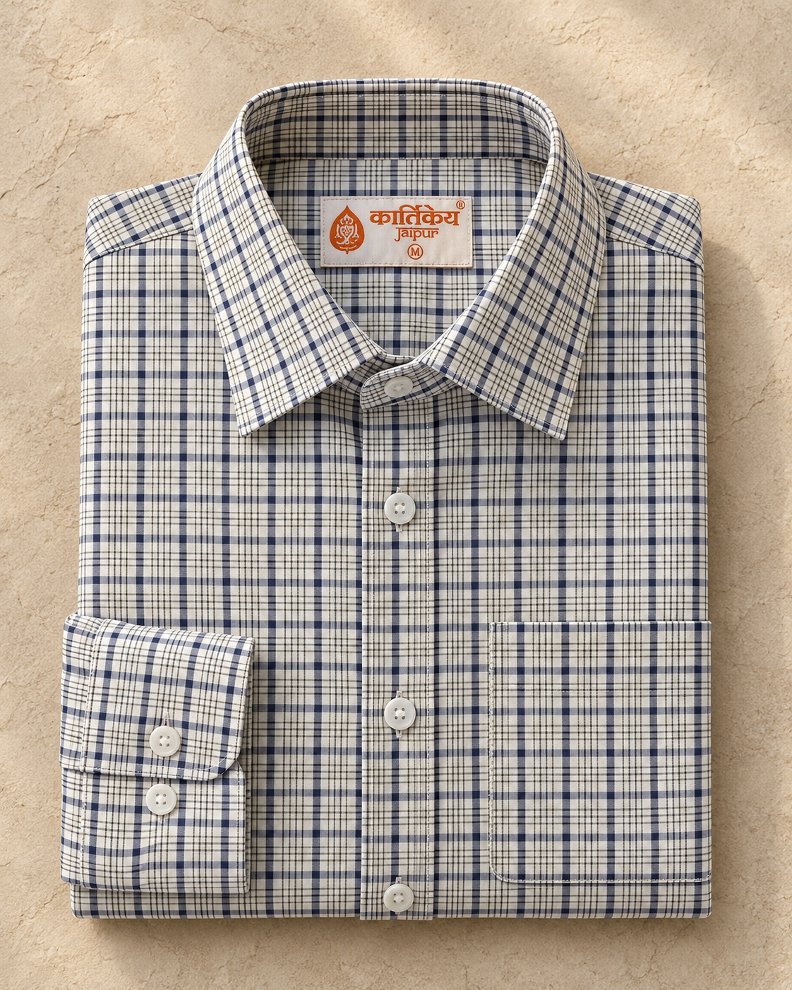 Mens Broad Checks Every Day Wear Premium Cotton Shirt