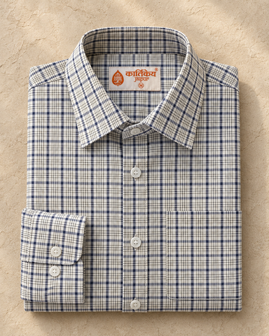 Mens Broad Checks Every Day Wear Premium Cotton Shirt