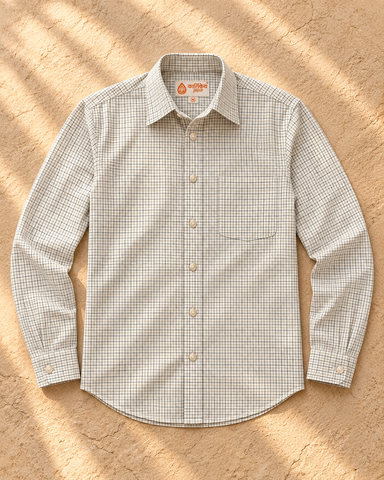 Mens Mini Check Every Day Wear Premium Cotton Shirt