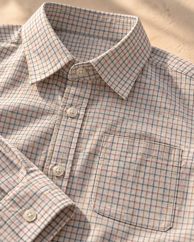 Mens Mini Checkered Every Day Wear Premium Cotton Shirt
