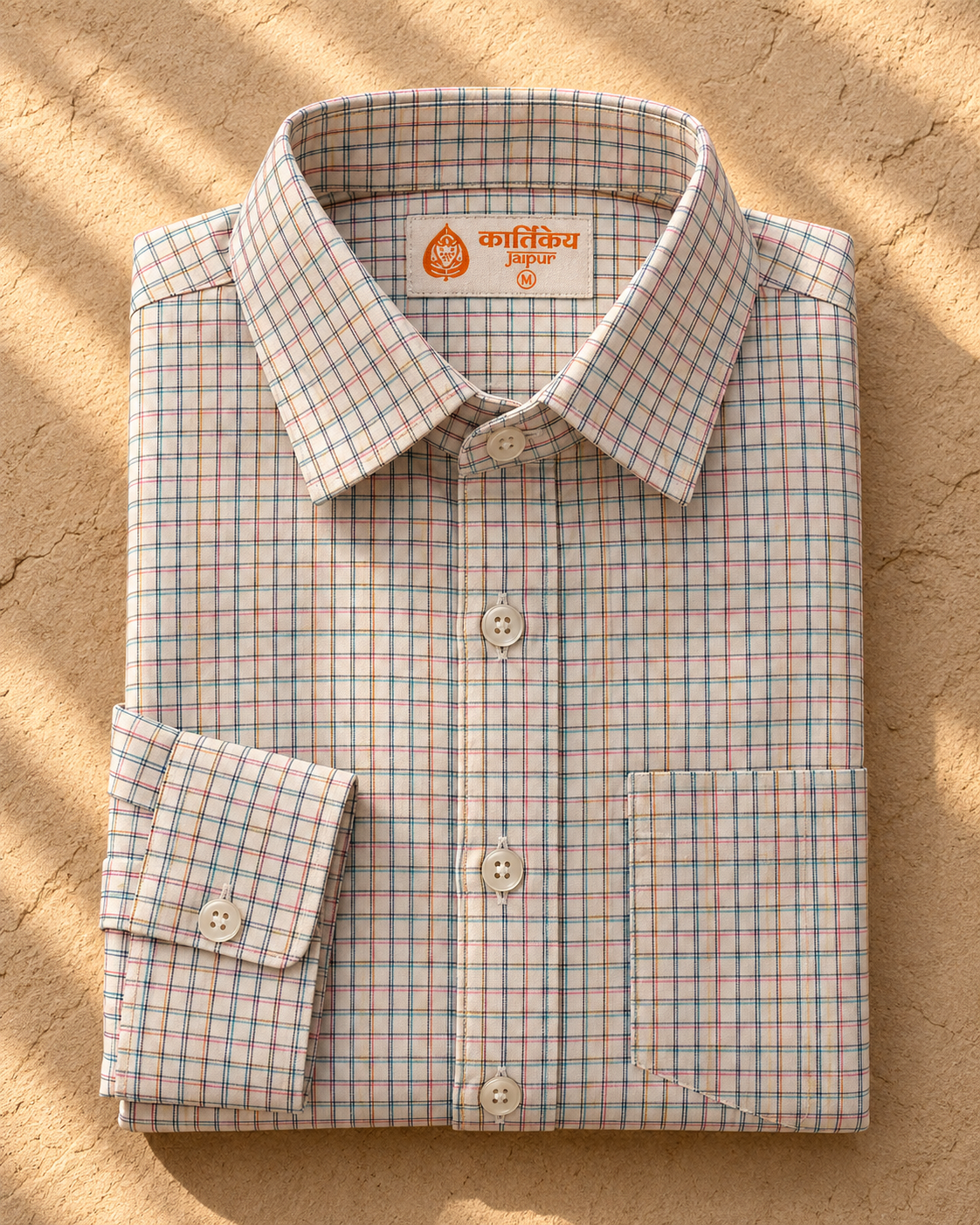 Mens Mini Checkered Every Day Wear Premium Cotton Shirt