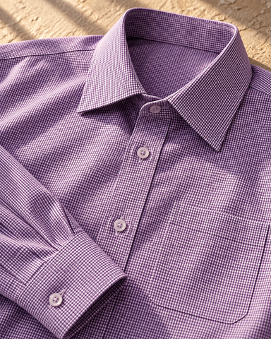 Mens Mini Checks Every Day Wear Premium Cotton Shirt