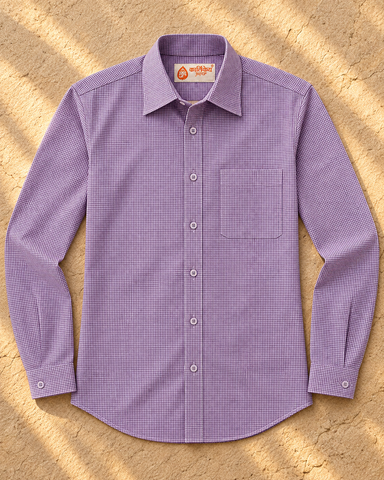 Mens Mini Checks Every Day Wear Premium Cotton Shirt