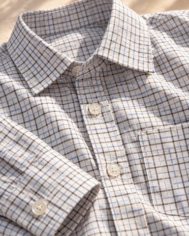 Mens Mini Checkered Every Day Wear Premium Cotton Shirt