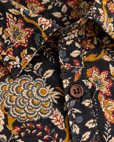 Kalamkari Print Half Sleeve Cotton Shirt for Men