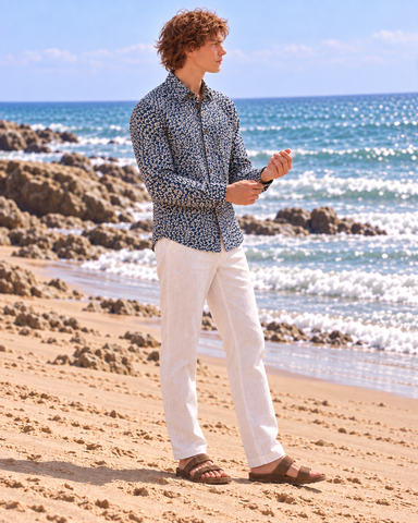 Organic Indigo Mens Full Shirt - By Kartikeya Jaipur ( Pre Book - Dispatch by 7th Oct )