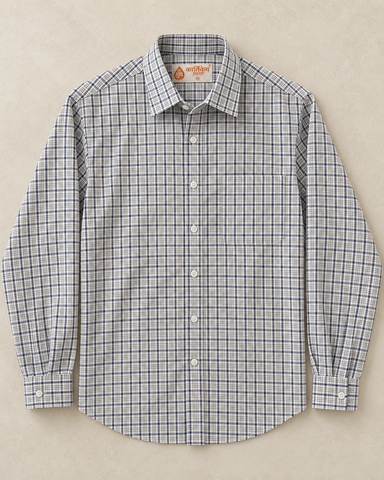 Mens Broad Checks Every Day Wear Premium Cotton Shirt