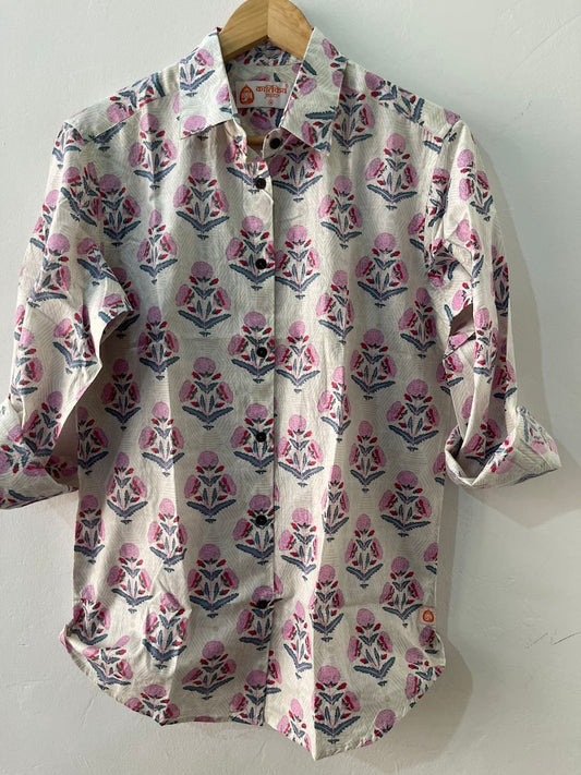 Floral Full Sleeve Shirt for Women
