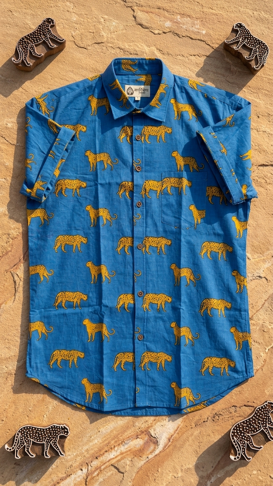 Jungle Print Vintage Shirt by Kartikeya Jaipur - Limited Edition