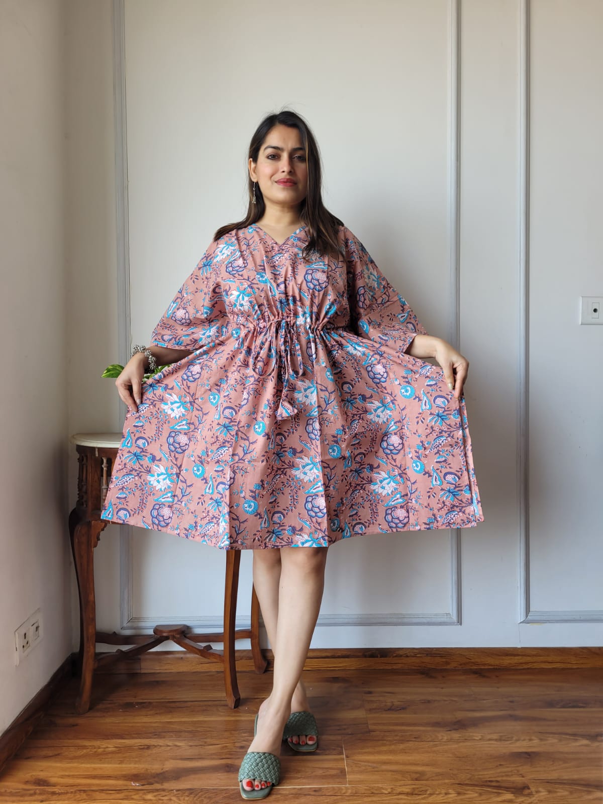Hand Block Printed Kaftan (