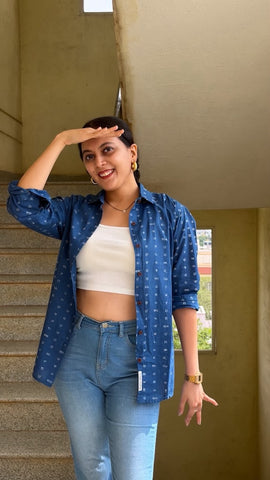 Kannada Alphabet Full Sleeves Classic Shirt for Women