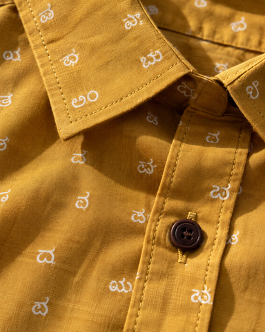 Kannada Alphabet Full Sleeves Classic Shirt for Women